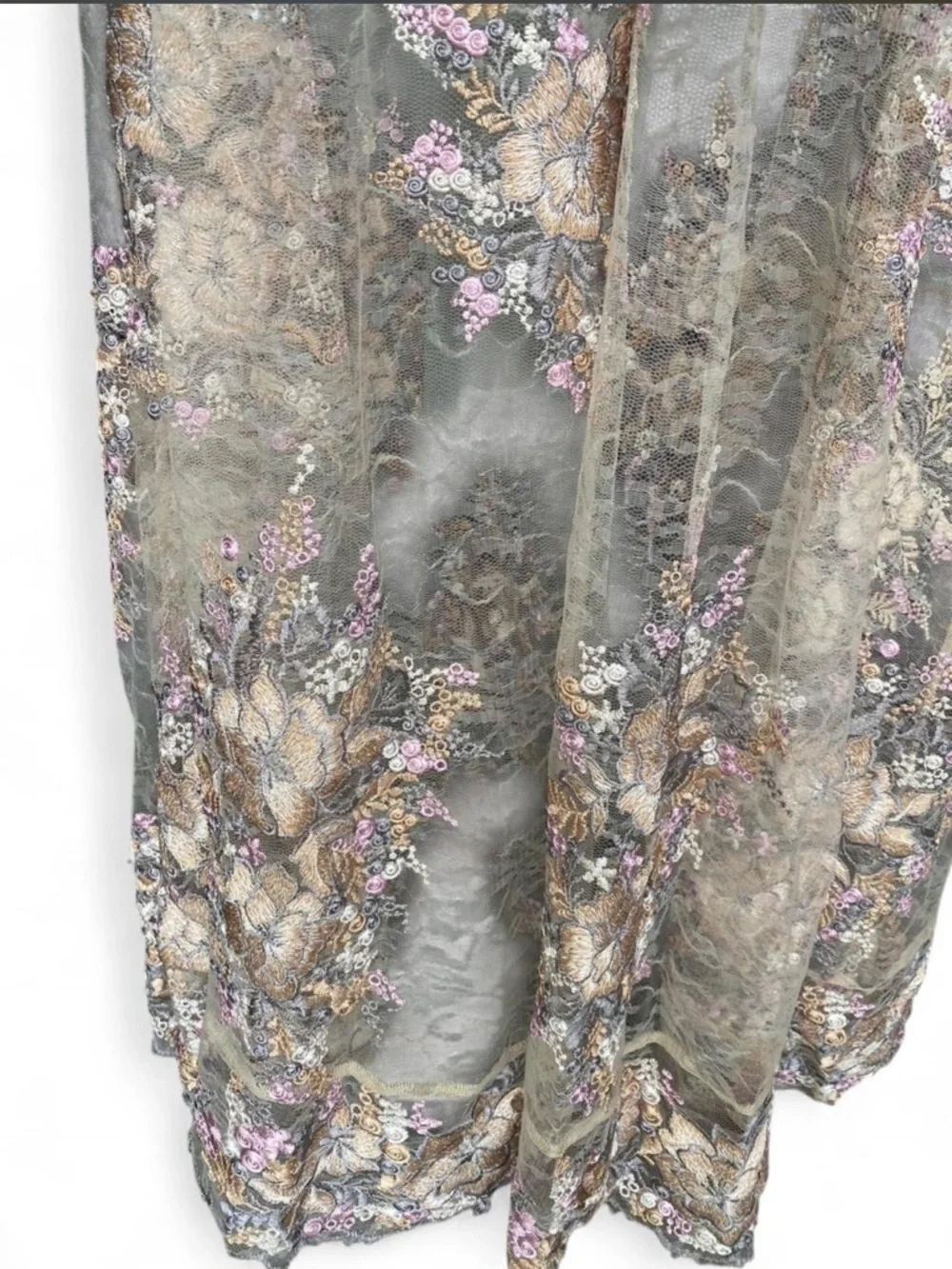 Altar'd State Blush Embroidered V-Neck Maxi Dress - Picture 4 of 6